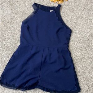Navy blue romper